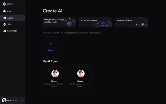 WORLD3's No-Code AI Agent Portal (GlobeNewswire)