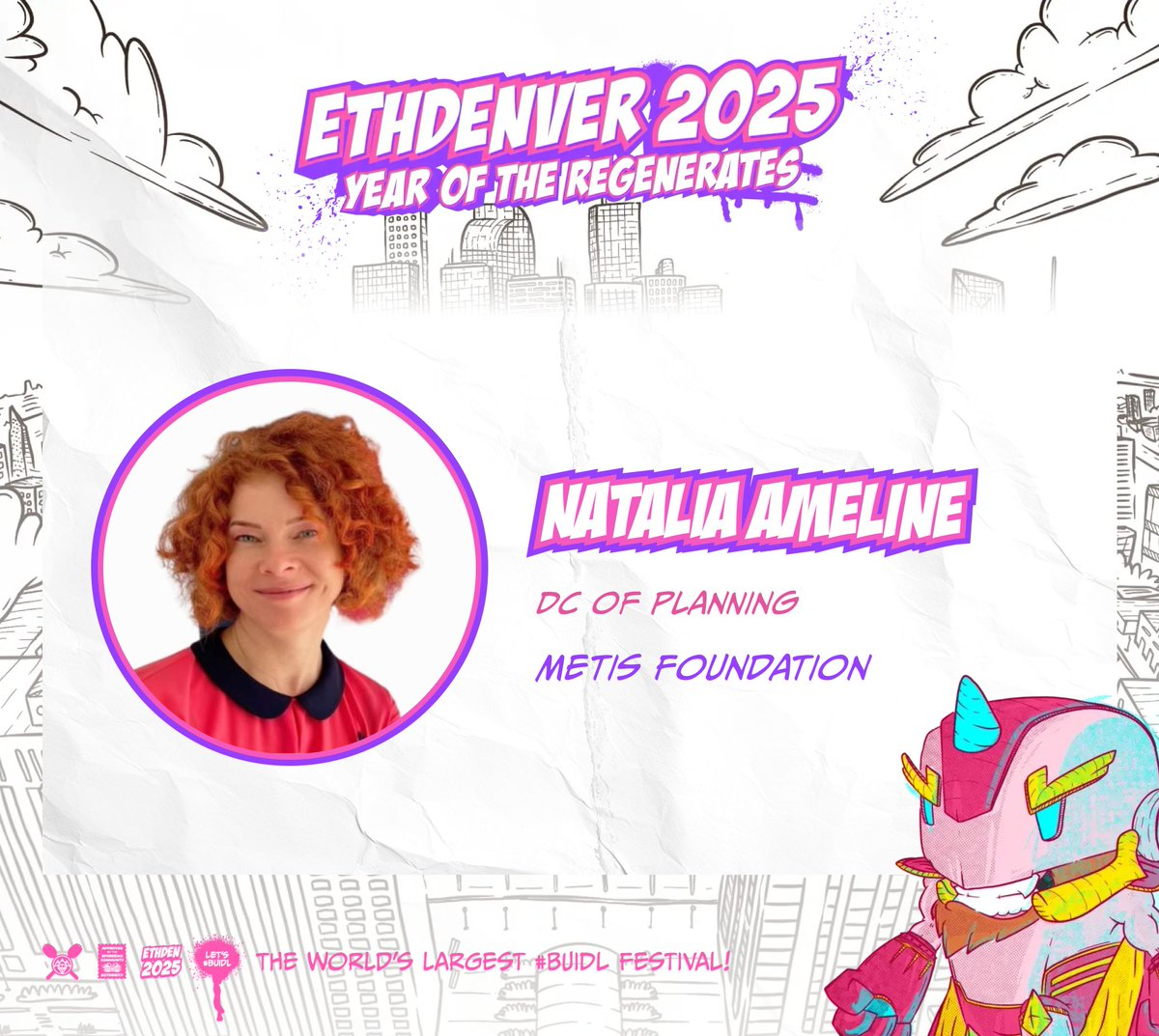 Natalia Ameline–DC of Planning on the ETHDenver 2025 (Source: ETHDenver)