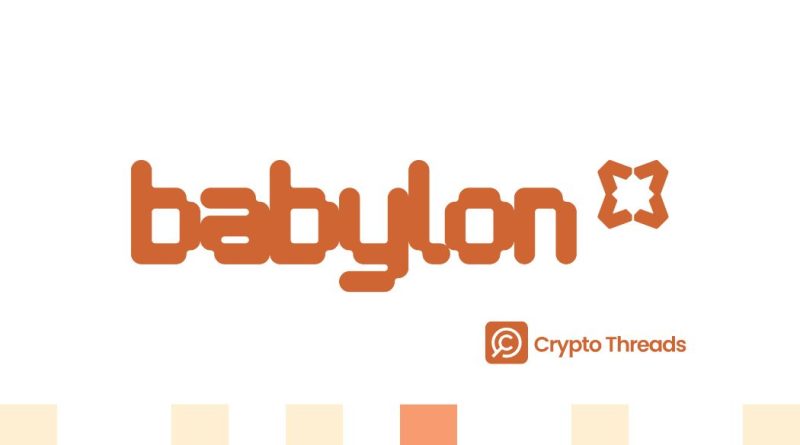 The BABY Token—Integral to the Babylon Bitcoin Staking Protocol