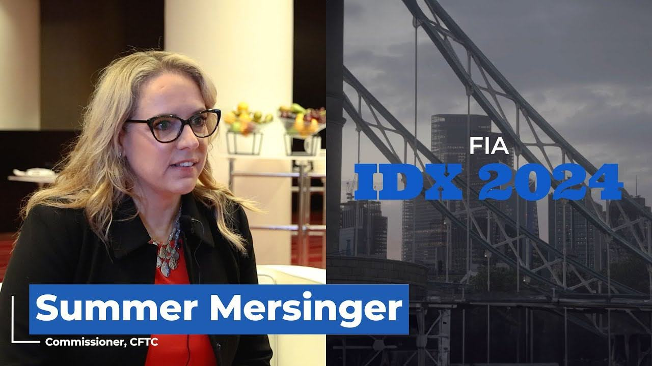 Mersinger discussing commodity futures regulation