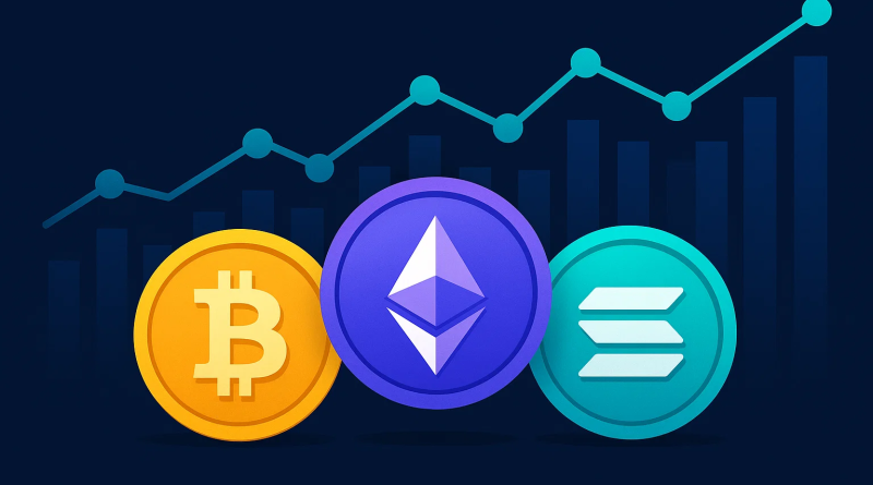 Bitcoin, Ethereum and Solana: Onchain Market Analysis